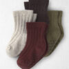 Baby 4-Pack No-Slip Ankle Socks Made with Organic Cotton 3 Baby 4-Pack No-Slip Ankle Socks Made with Organic Cotton