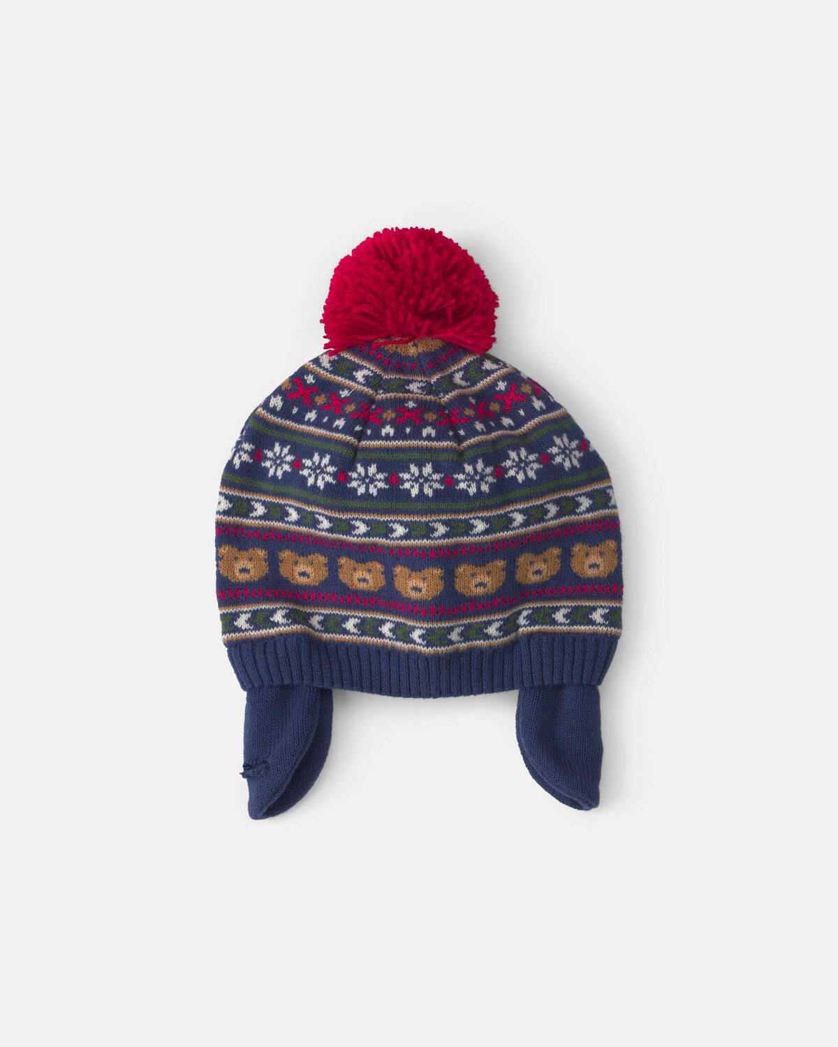 Baby Boy Pom Fair Isle Beanie 1 Baby Boy Pom Fair Isle Beanie