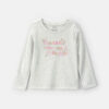 Toddler Girl 'Thankful For My Family' Long-Sleeve Graphic Tee - Grey
