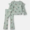 Toddler Girl Floral Long-Sleeve Top & Pant Set - Green