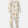 Baby Girl 1-Piece Country Farm 2-Way Zip 100% Cotton Snug Fit Footed Pajama - Cream 11 Baby Girl 1-Piece Country Farm 2-Way Zip 100% Cotton Snug Fit Footed Pajama - Cream