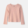Toddler Girl Long-Sleeve Rib Top - Pink