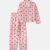 Adult Bow Print Relaxed Fit 2-Piece Pajama Set - Pink 5 Adult Bow Print Relaxed Fit 2-Piece Pajama Set - Pink