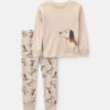Toddler Boy 2-Piece Dog DreamPlush Snug Fit Pajama Set - Tan