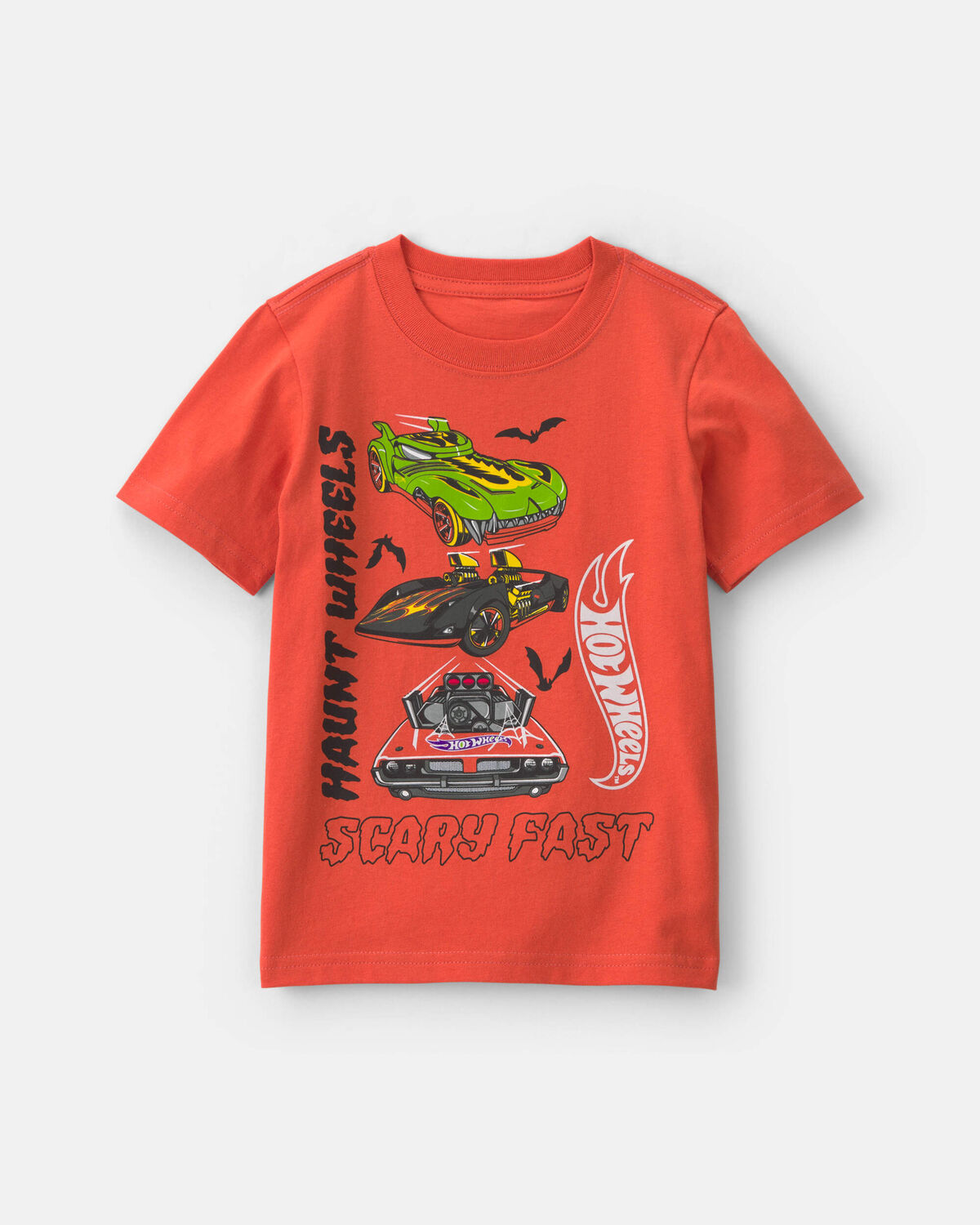 Toddler Boy 'Haunt Wheels' Car Halloween Graphic Tee - Orange 1 Toddler Boy 'Haunt Wheels' Car Halloween Graphic Tee - Orange