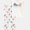 Toddler Girl Bluey Snug Fit Cotton 2-Piece Pajamas - White 4 Toddler Girl Bluey Snug Fit Cotton 2-Piece Pajamas - White