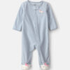 Baby Girl Unicorn Fleece 2-Way Zip Sleep & Play Pajamas - Blue 2 Baby Girl Unicorn Fleece 2-Way Zip Sleep & Play Pajamas - Blue