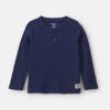 Toddler Boy Thermal Long-Sleeve Henley T-Shirt - Navy Blue 5 Toddler Boy Thermal Long-Sleeve Henley T-Shirt - Navy Blue