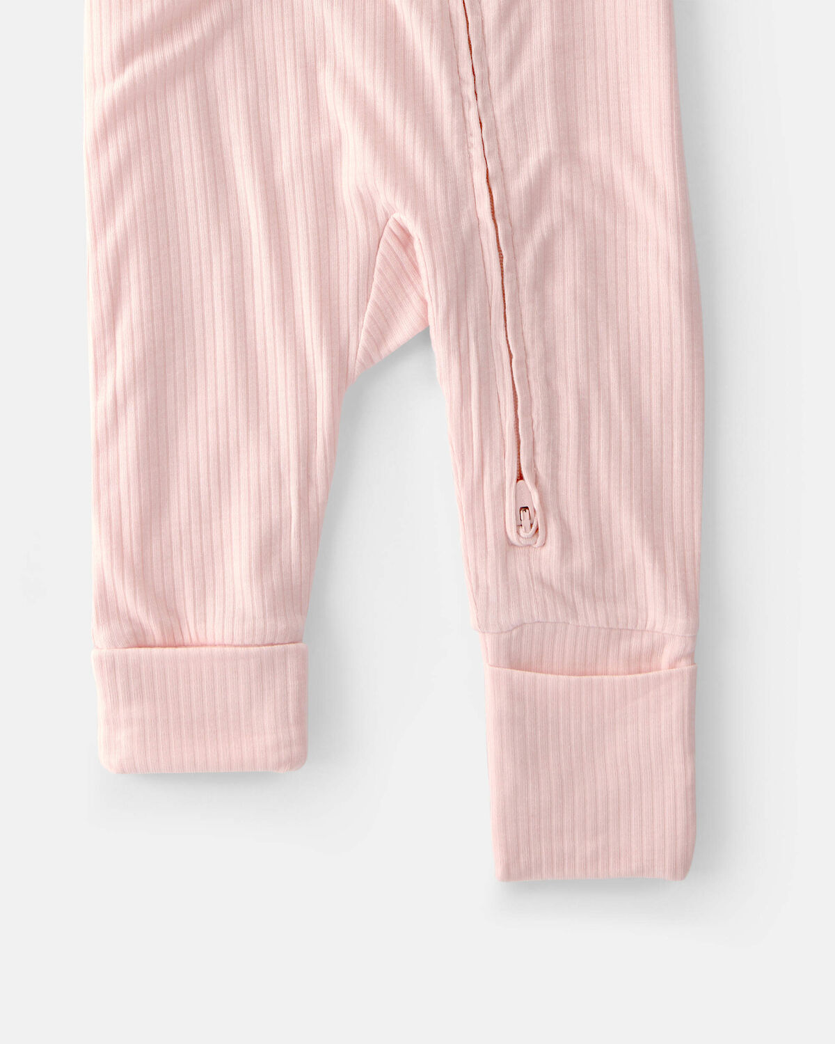 Baby Girl 2-Way Zip PurelySoft Sleep & Play Pajama - Light Pink 5 Baby Girl 2-Way Zip PurelySoft Sleep & Play Pajama - Light Pink