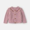 Baby Girl Floral Cardigan Sweater - Purple