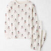 Toddler 2-Piece Organic Cotton Pajamas in Snowman Print