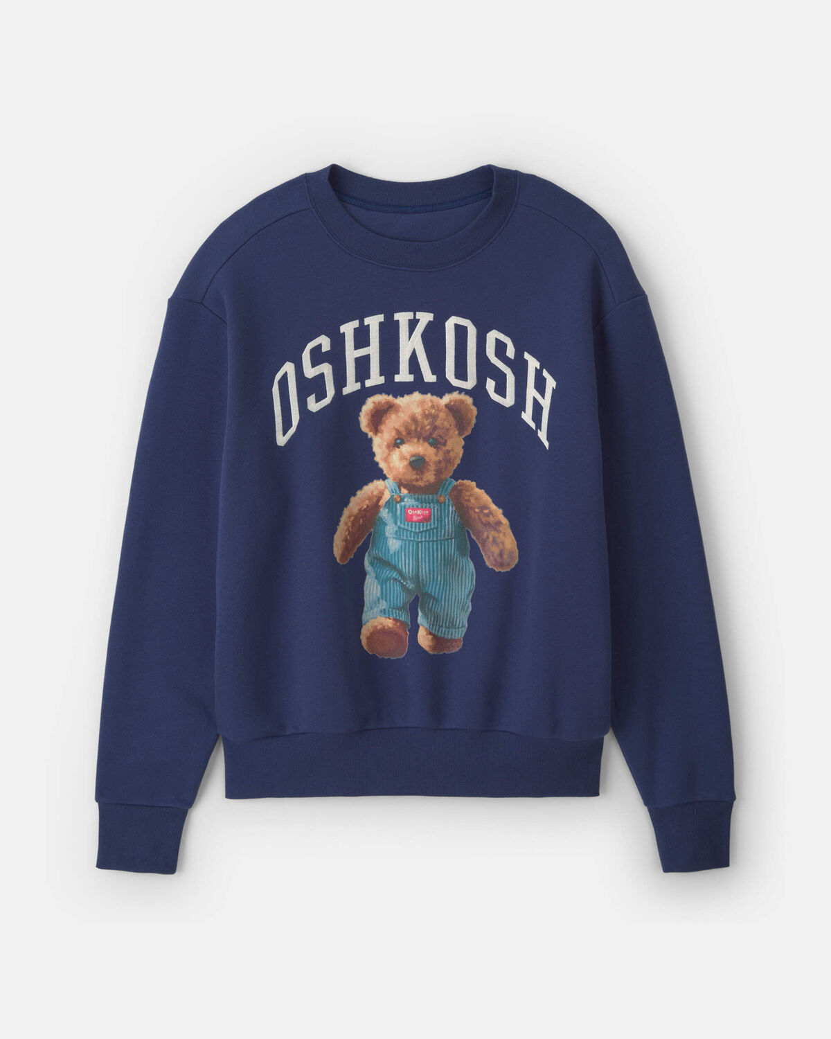 Adult OshKosh Bear Fleece Pullover Sweatshirt - Navy Blue 1 Adult OshKosh Bear Fleece Pullover Sweatshirt - Navy Blue