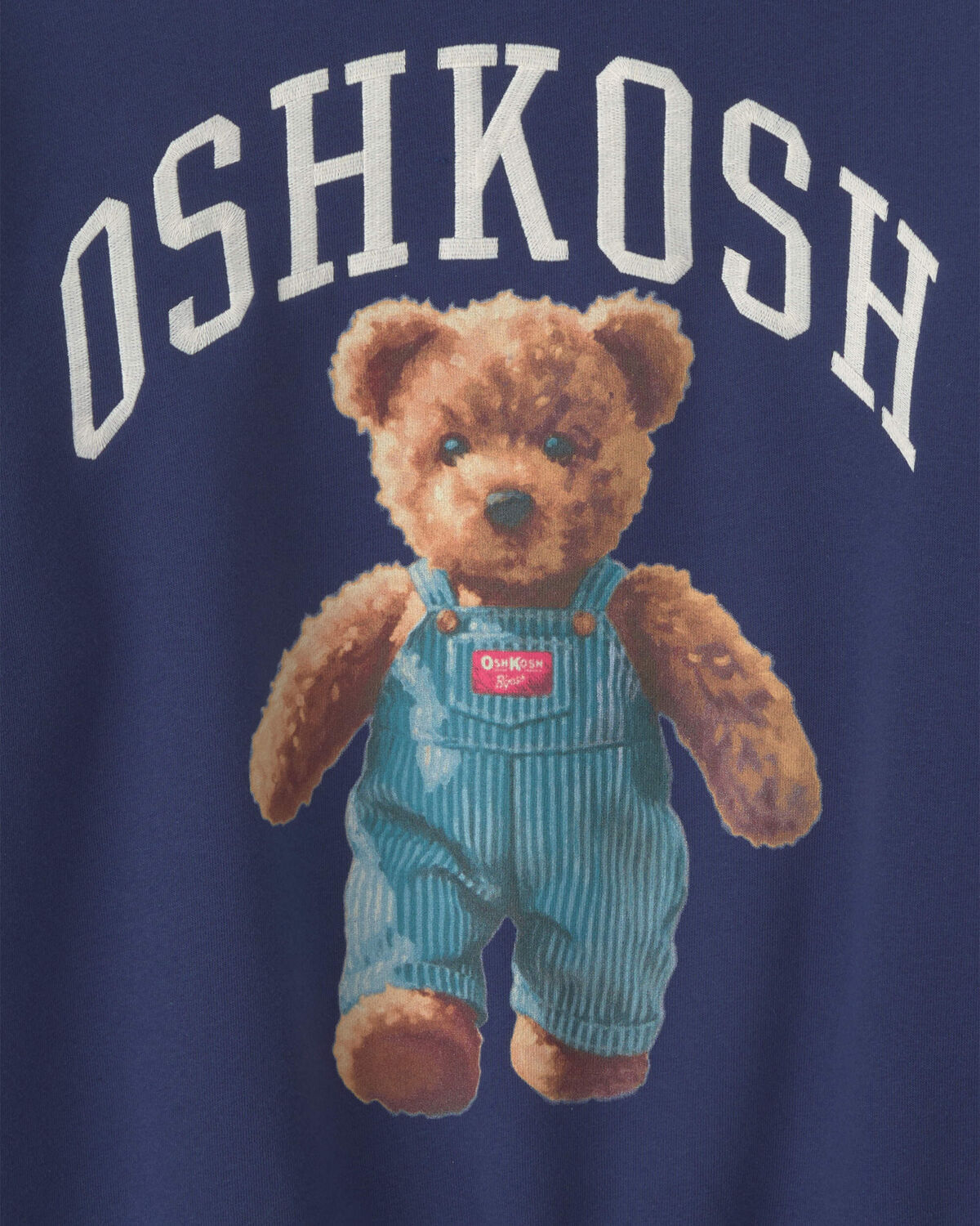 Adult OshKosh Bear Fleece Pullover Sweatshirt - Navy Blue 2 Adult OshKosh Bear Fleece Pullover Sweatshirt - Navy Blue