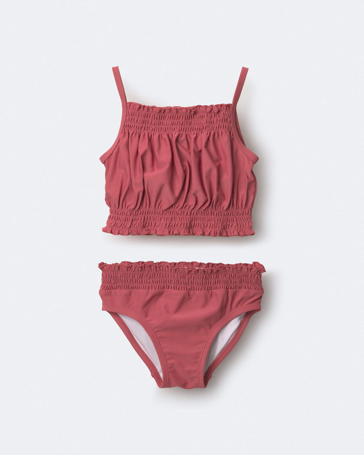 Toddler Girl Smocked Tankini Set - Rose 2 Toddler Girl Smocked Tankini Set - Rose