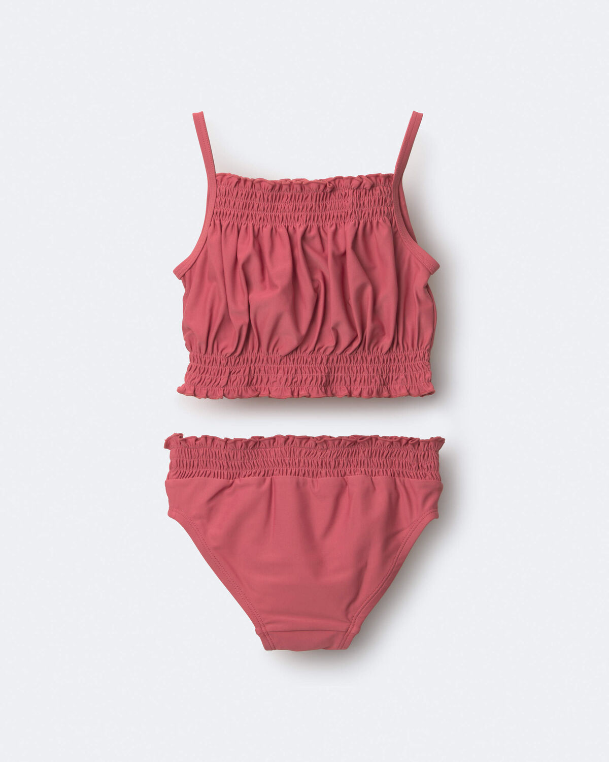 Toddler Girl Smocked Tankini Set - Rose 5 Toddler Girl Smocked Tankini Set - Rose