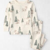 Baby 2-Piece Organic Cotton Pajamas in Reindeer Forest