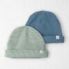 Baby 2-Pack Organic Cotton Rib Caps