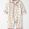 Baby Organic Cotton Jumpsuit in Nutcracker