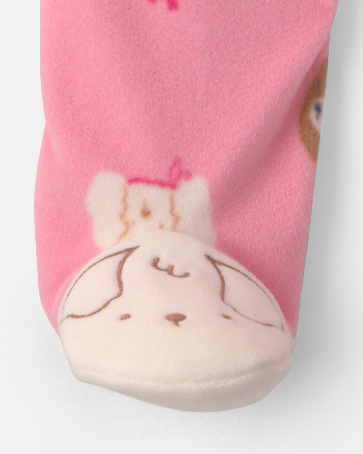 Baby Girl Dog Fleece 2-Way Zip Sleep & Play Pajamas - Pink 5 Baby Girl Dog Fleece 2-Way Zip Sleep & Play Pajamas - Pink