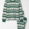 Adult 2-Piece Fair Isle Waffle Knit Pajamas Made with Organic Cotton