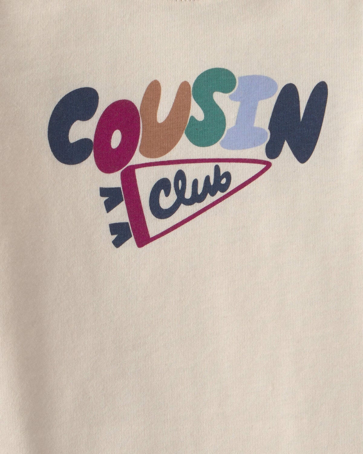 Baby 'Cousin Club' Long-Sleeve Graphic Bodysuit - Cream 2 Baby 'Cousin Club' Long-Sleeve Graphic Bodysuit - Cream