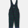 Toddler Boy Plaid Corduroy Overalls - Navy Blue/Green