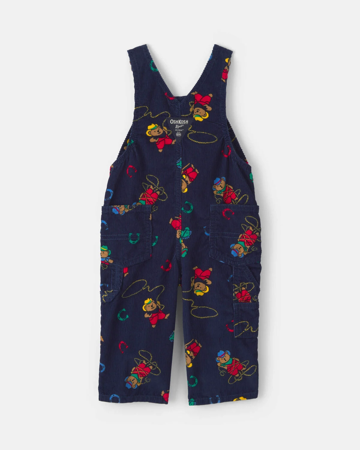 Baby Bear Corduroy Overalls - Navy Blue