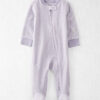 Baby Girl Organic Cotton Striped Sleep & Play Pajamas 15 Baby Girl Organic Cotton Striped Sleep & Play Pajamas