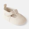 Baby Girl Flower Mary Jane Shoes - Cream