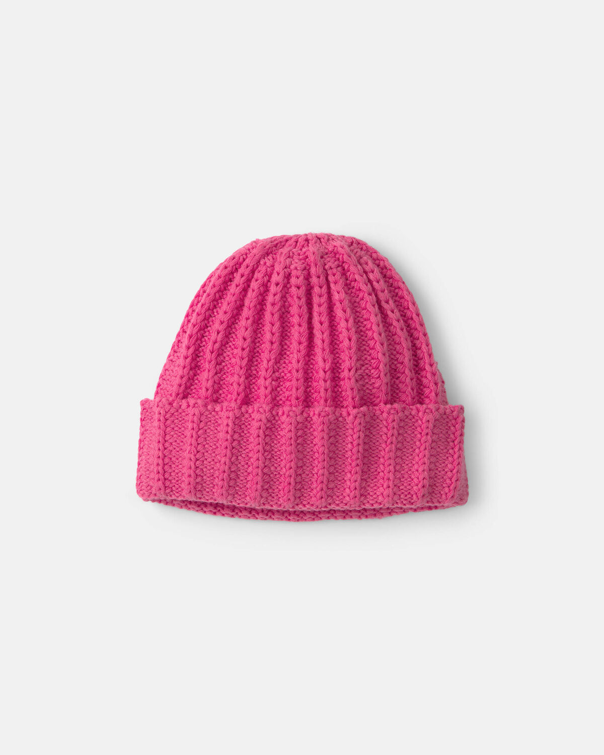 Baby Girl Ribbed Beanie - Pink 1 Baby Girl Ribbed Beanie - Pink