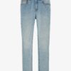 Kid Light Blue Wash Skinny-Leg Jeans