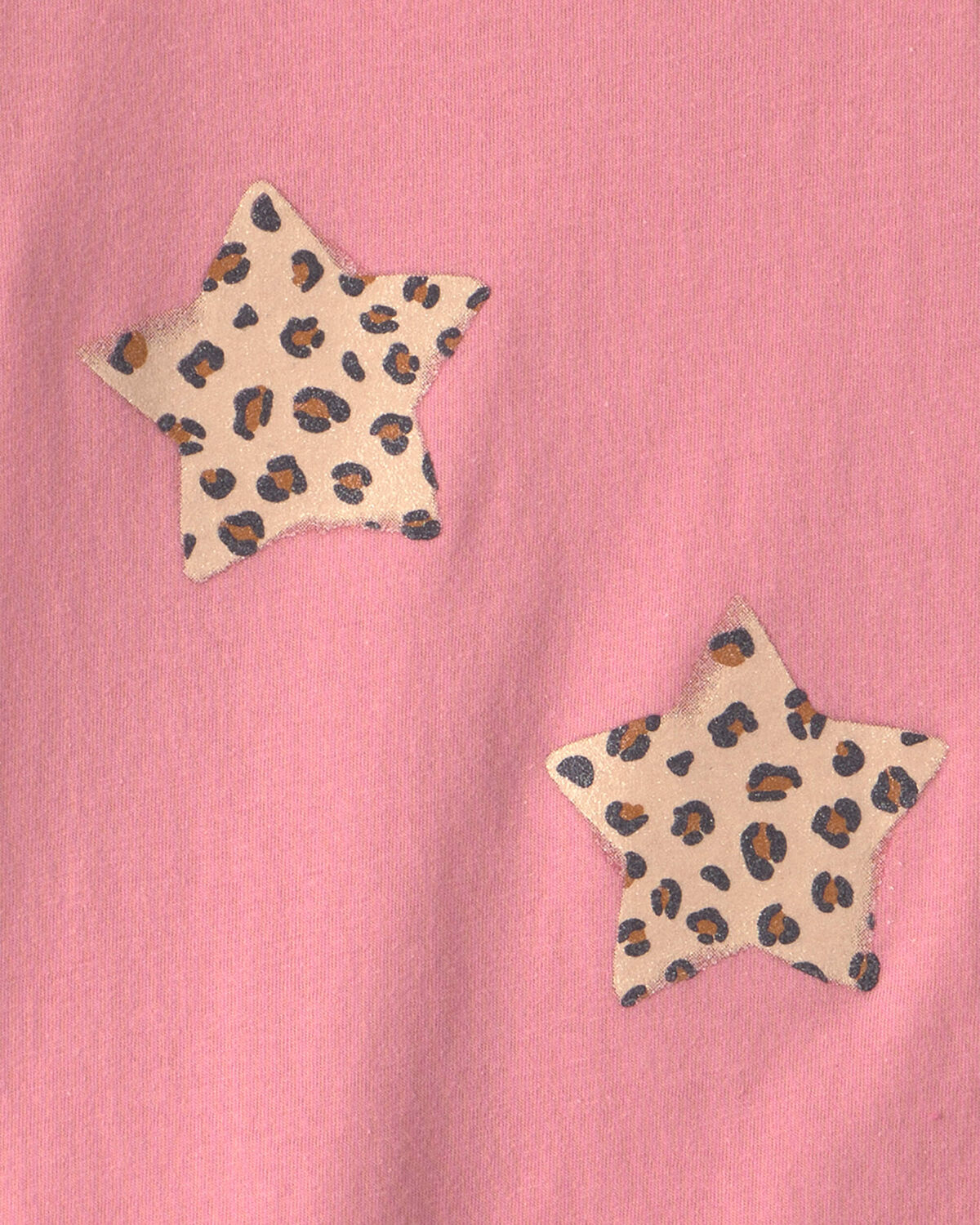 Girls Cheetah Star Long-Sleeve Graphic Tee - Pink 2 Girls Cheetah Star Long-Sleeve Graphic Tee - Pink