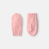 Girls Ribbed Mittens - Light Pink