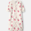 Baby Girl Floral Fleece Sleep Bag - Cream