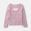 Girls Long-Sleeve Top - Purple