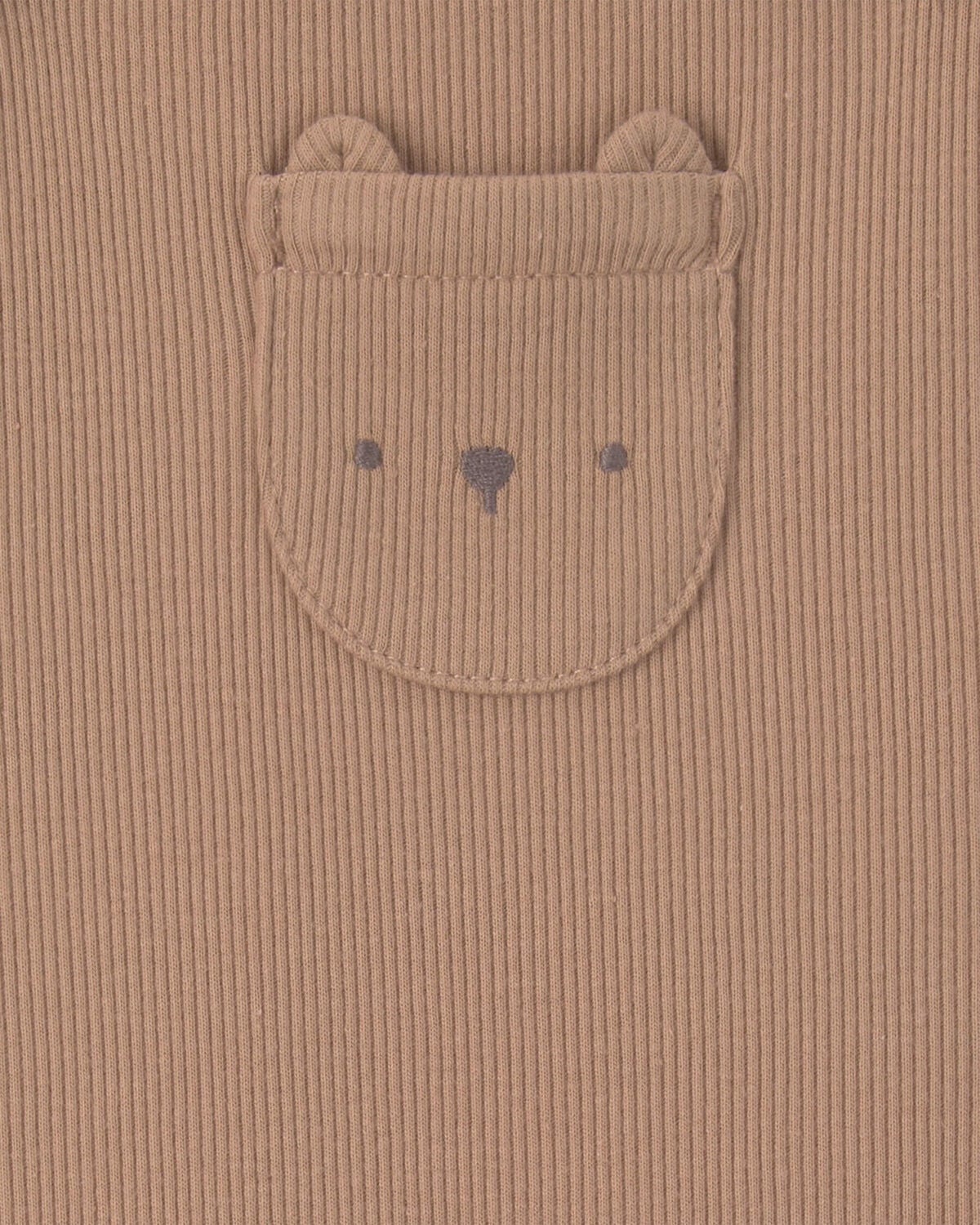 Baby 2-Piece Bear Long-Sleeve Overall Set - Brown 4 Baby 2-Piece Bear Long-Sleeve Overall Set - Brown
