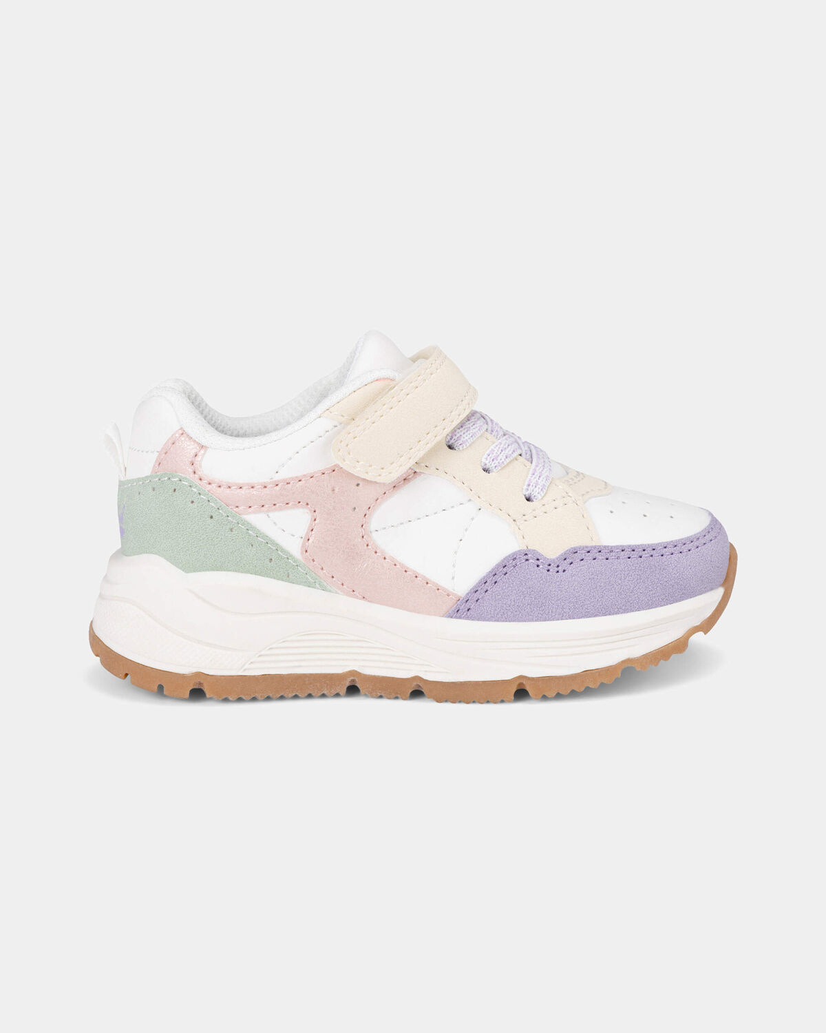 Toddler Girl Color Block Sneakers - White