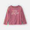 Girls 'Big Sister' Long-Sleeve Graphic Tee - Pink