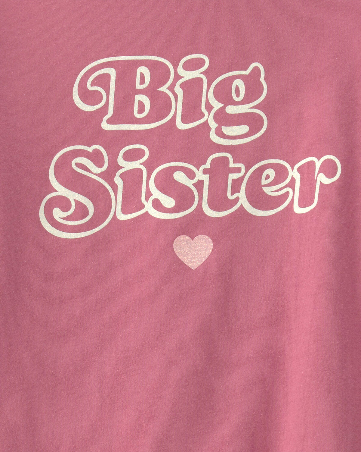 Girls 'Big Sister' Long-Sleeve Graphic Tee - Pink