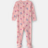 Baby Girl 1-Piece Floral Thermal Snug Fit Footed Pajama - Pink