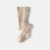 Baby Girl Ribbed Tights - Cream
