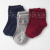Baby 3-Pack No-Slip Ankle Socks Made with Organic Cotton