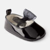 Baby Girl Bow Shiny Mary Jane Dress Shoes - Black 2 Baby Girl Bow Shiny Mary Jane Dress Shoes - Black
