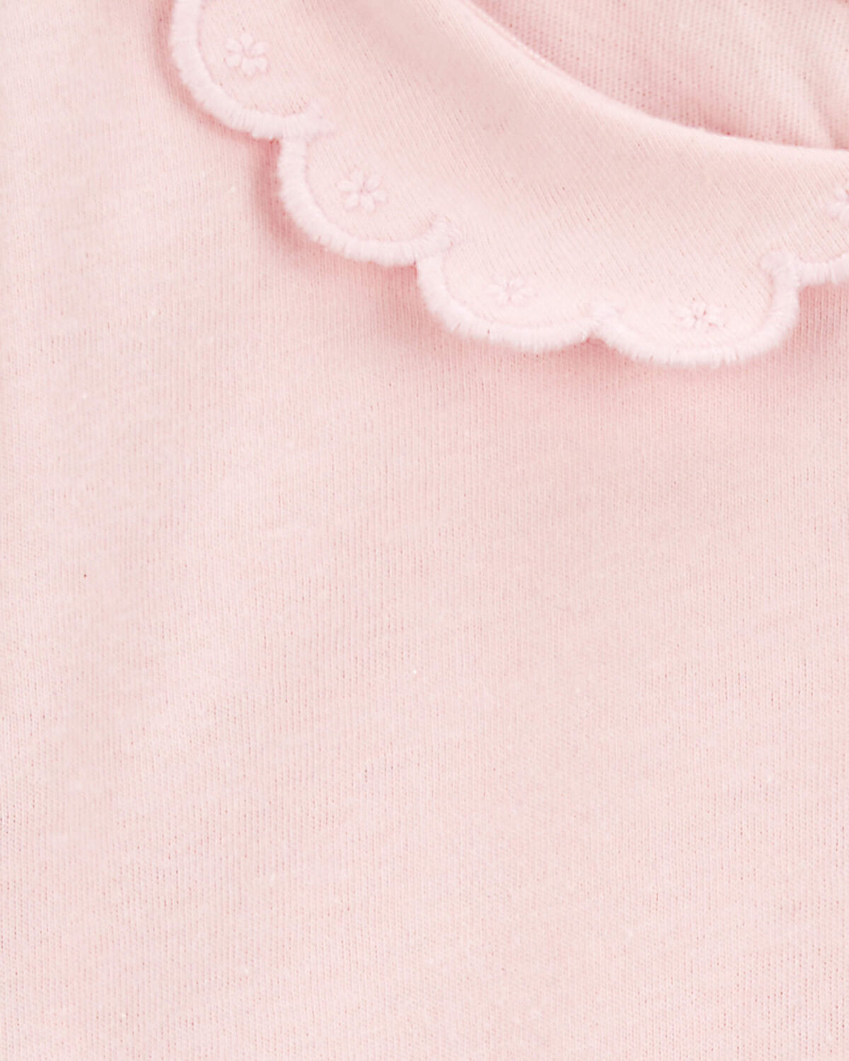 Baby Scalloped Collar Short-Sleeve Bodysuit - Pink 2 Baby Scalloped Collar Short-Sleeve Bodysuit - Pink