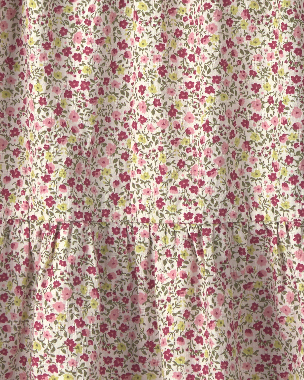 Girls Organic Cotton Dobby Dress in Floral 4 Girls Organic Cotton Dobby Dress in Floral