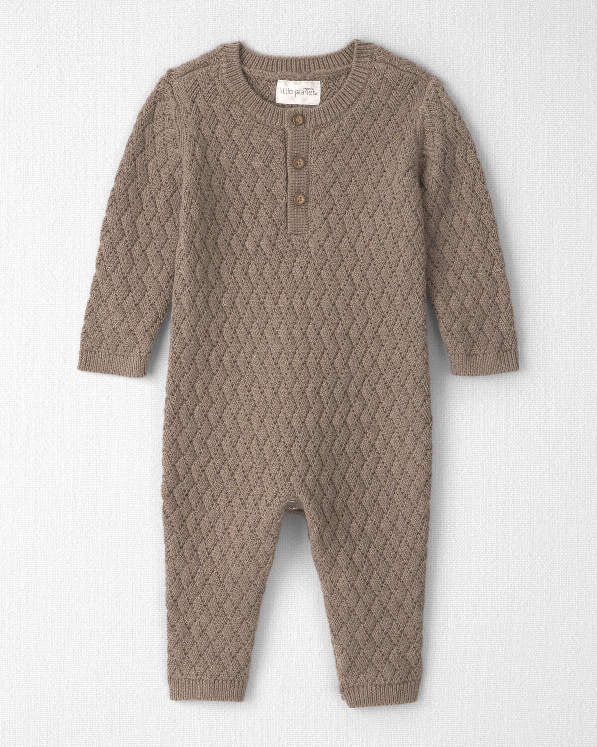 Baby Organic Cotton Sweater Knit Jumpsuit 1 Baby Organic Cotton Sweater Knit Jumpsuit