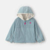 Toddler Girl Heart Zip-Up Hoodie - Blue