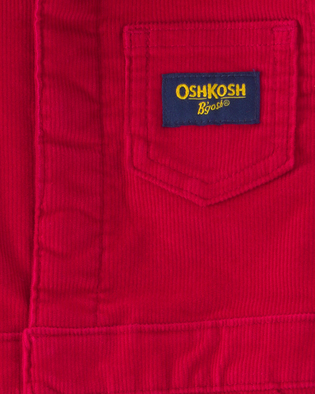 Baby Boy Corduroy Long-Sleeve Jumpsuit - Red 2 Baby Boy Corduroy Long-Sleeve Jumpsuit - Red