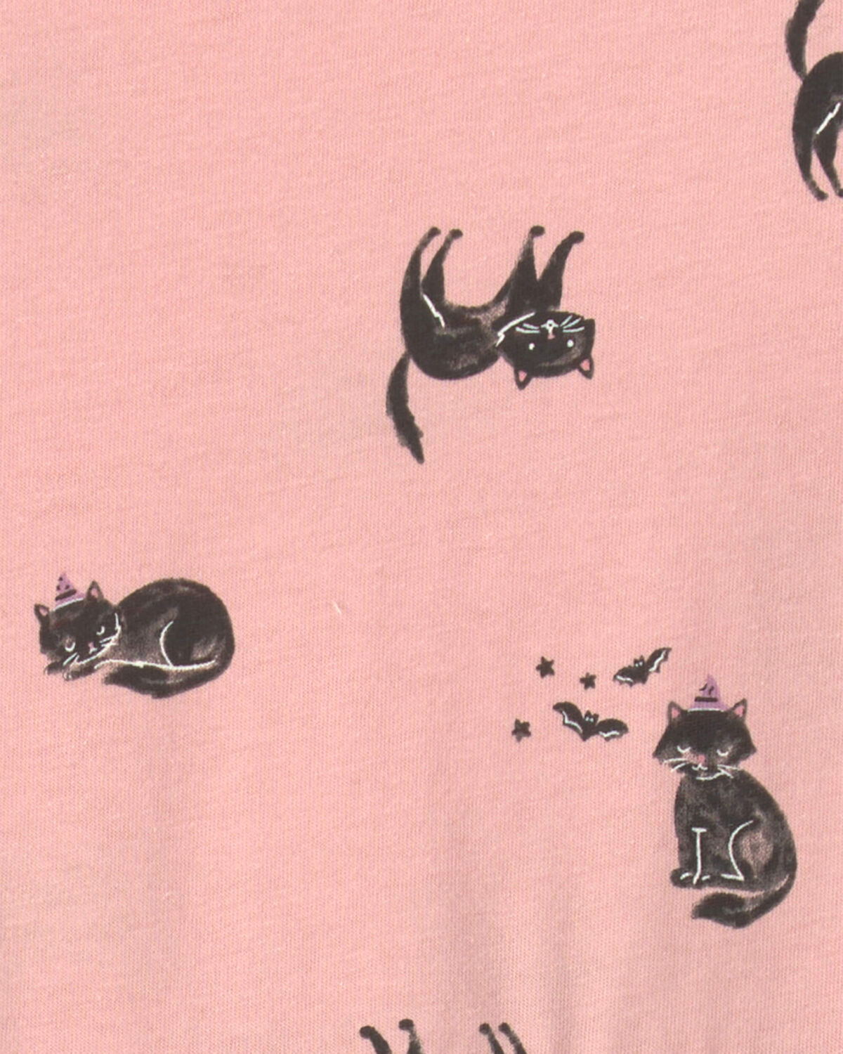 Girls Halloween Cat Long-Sleeve Dress - Pink 3 Girls Halloween Cat Long-Sleeve Dress - Pink
