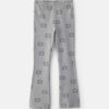Girls Cat Cotton Pull-On Stretch Leggings - Grey